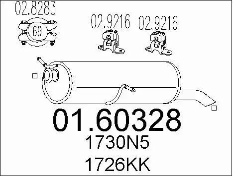 Rear Muffler (01.60328)