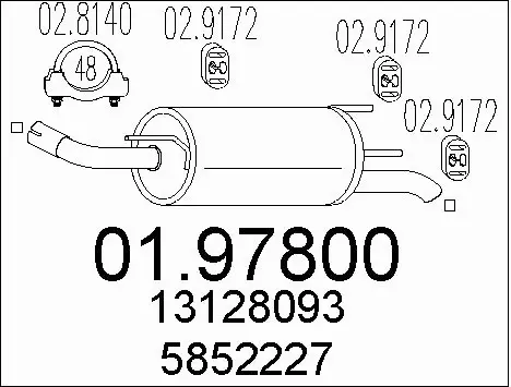 Rear Muffler (01.97800)