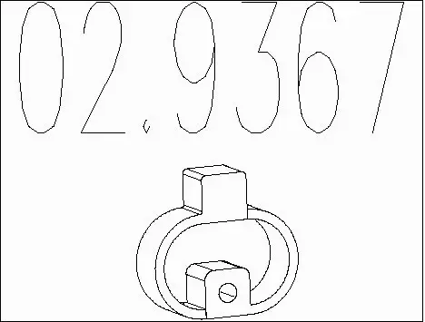 Rubber Buffer, muffler (02.9367)
