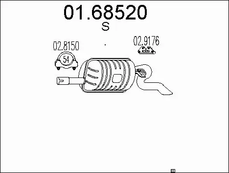 Rear Muffler (01.68520)