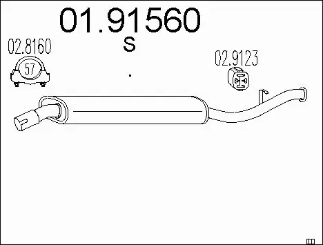 Rear Muffler (01.91560)