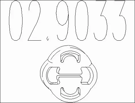 Rubber Buffer, muffler (02.9033)