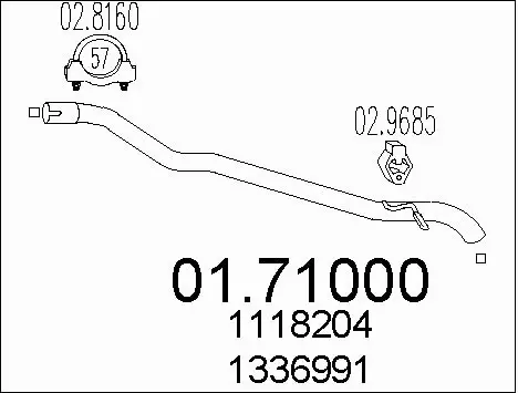 Exhaust Pipe (01.71000)
