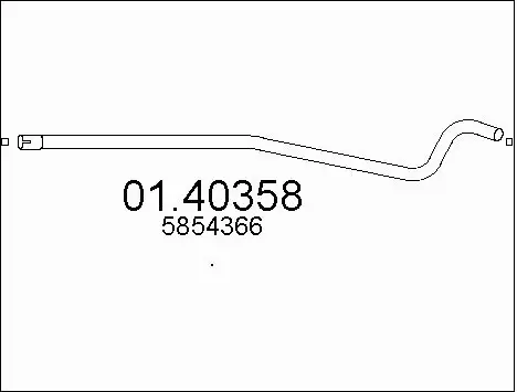 Exhaust Pipe (01.40358)