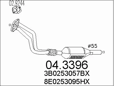 Catalytic Converter (04.3396)