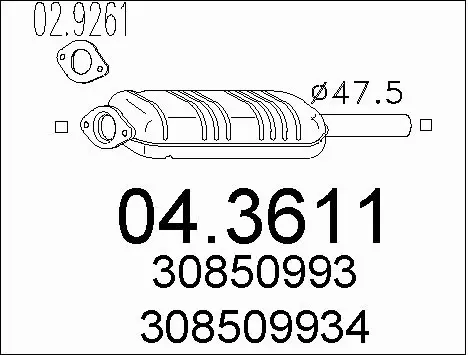Catalytic Converter (04.3611)