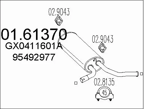 Rear Muffler (01.61370)