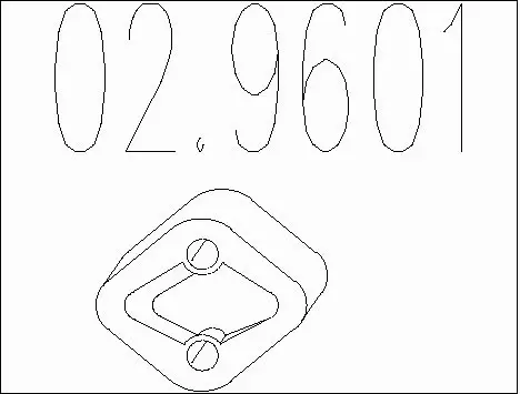 Rubber Buffer, muffler (02.9601)