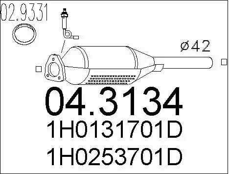 Catalytic Converter (04.3134)