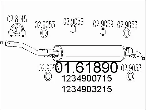 Rear Muffler (01.61890)