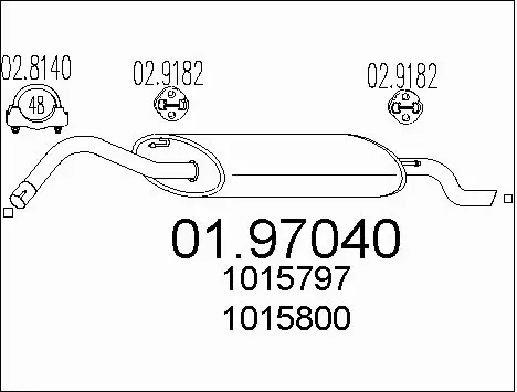 Rear Muffler (01.97040)