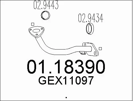 Exhaust Pipe (01.18390)