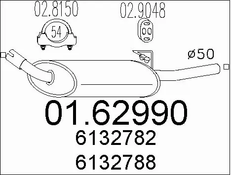 Rear Muffler (01.62990)