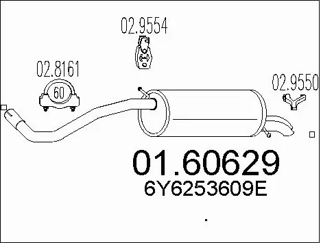 Rear Muffler (01.60629)