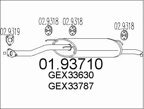 Rear Muffler (01.93710)