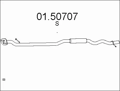 Centre Muffler (01.50707)