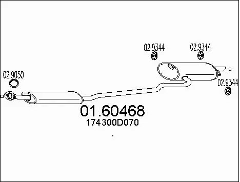 Rear Muffler (01.60468)