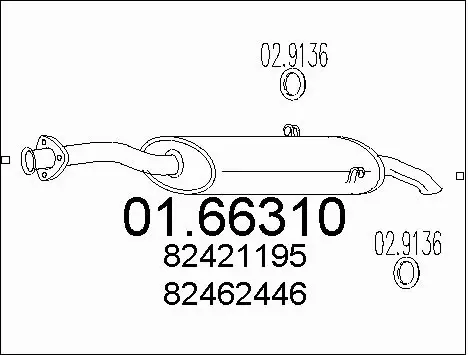 Rear Muffler (01.66310)