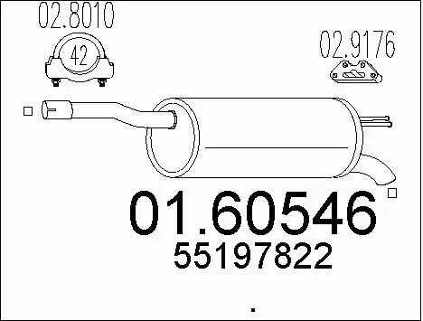 Rear Muffler (01.60546)