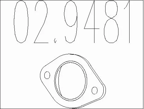 Gasket, exhaust pipe (02.9481)