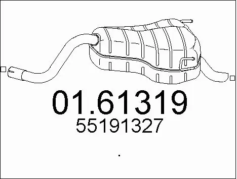 Rear Muffler (01.61319)