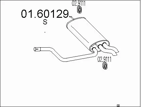 Rear Muffler (01.60129)