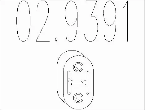 Rubber Buffer, muffler (02.9391)