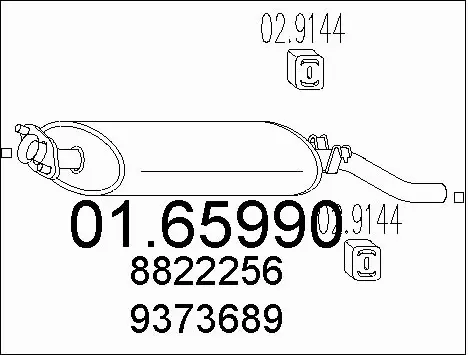 Rear Muffler (01.65990)