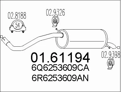 Rear Muffler (01.61194)
