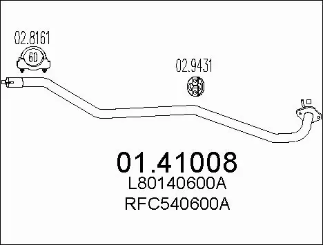 Exhaust Pipe (01.41008)