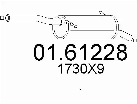 Rear Muffler (01.61228)