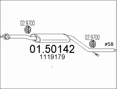 Rear Muffler (01.50142)