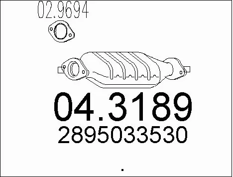 Catalytic Converter (04.3189)