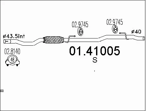 Exhaust Pipe (01.41005)