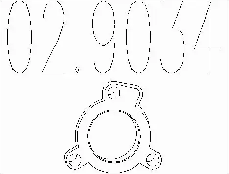 Gasket, exhaust pipe (02.9034)
