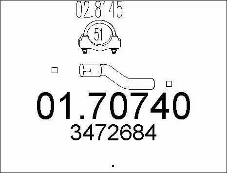 Exhaust Pipe (01.70740)