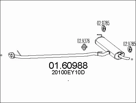 Rear Muffler (01.60988)