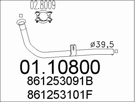 Exhaust Pipe (01.10800)