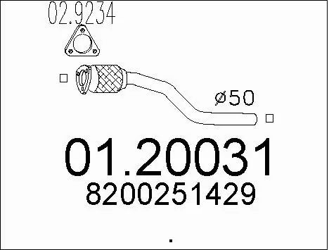 Exhaust Pipe (01.20031)