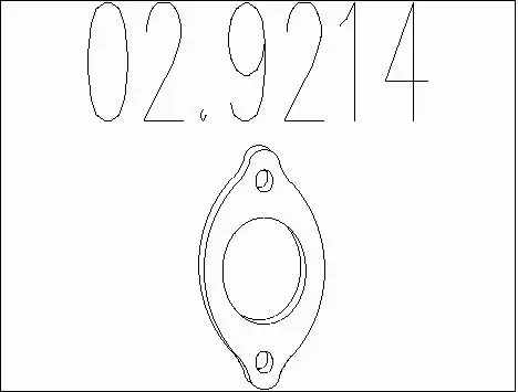 Gasket, exhaust pipe (02.9214)