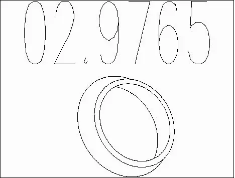 Seal Ring, exhaust pipe (02.9765)