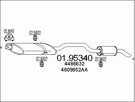 Rear Muffler (01.95340)