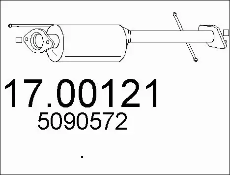 Soot/Particulate Filter, exhaust system (17.00121)