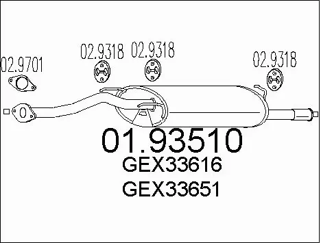 Rear Muffler (01.93510)