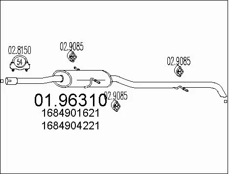 Rear Muffler (01.96310)