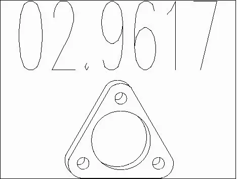 Gasket, exhaust pipe (02.9617)