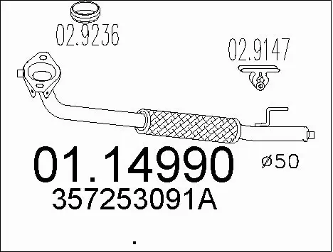 Exhaust Pipe (01.14990)