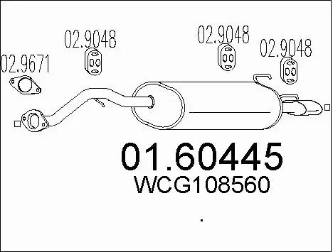 Rear Muffler (01.60445)