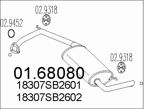 Rear Muffler (01.68080)