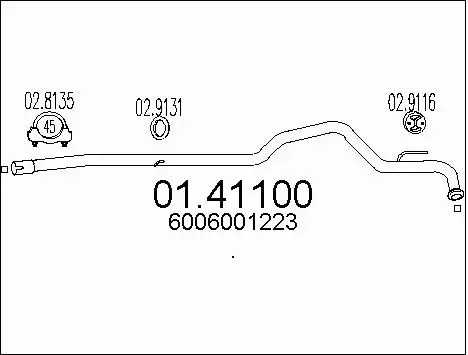 Exhaust Pipe (01.41100)